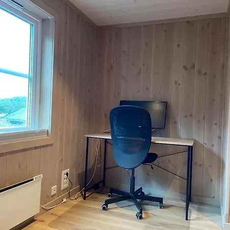 Flott Nyere Hytte Med Sjoutsikt.